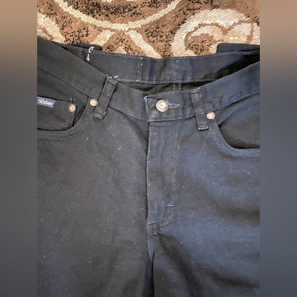 ✅Y2K, Rider Jeans superior fit/boot cut/logo zipper/bullseye burrs/antique brass - Picture 4 of 8
